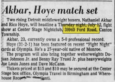 Center Stage - Jul 04 1979 Article